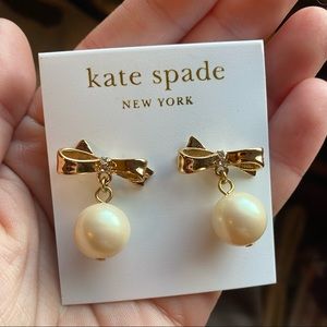 Kate Spade Bow Pearl Earrings